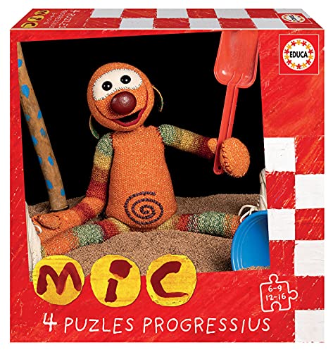 Educa Set Infantiles Progresivos de y piezas. +3 años MIC. Fortschrittliche Puzzles für Kinder, 4, 6, 9, 12 und 16 Stück. +3 Jahre 19104, bunt von Educa