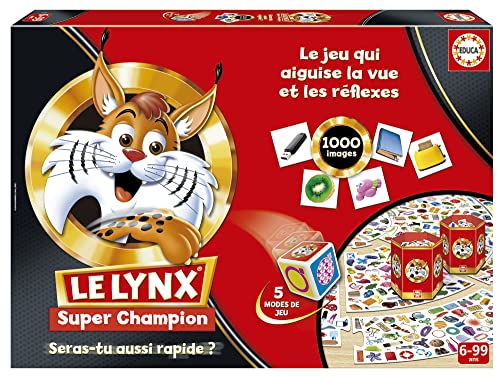 Educa - Super Champion Lynx | Eine Exklusive Edition mit über 1000 Bildern und Einer neuen Spieldynamik | Spaß für die ganze Familie | ab 6 Jahren (19432) von Educa