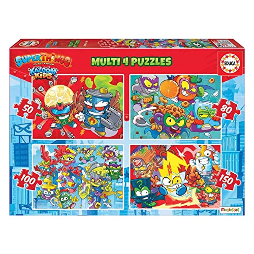 Educa Superthings Set mit 4 progressiven Puzzles für Kinder von 50 bis 150 Teilen. Ab 5 Jahren. 19206 Educa Superthings Set mit 4 progressiven Puzzles für Kinder von 50 bis 150 Teilen. Ab 5 Jahren. 19206 von Educa