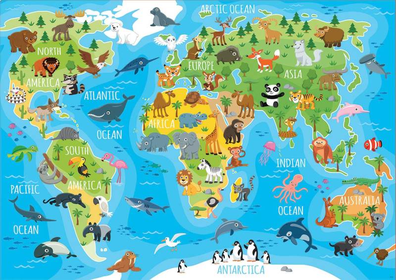 Educa World Map 150 Teile Puzzle Educa-18115 von Educa