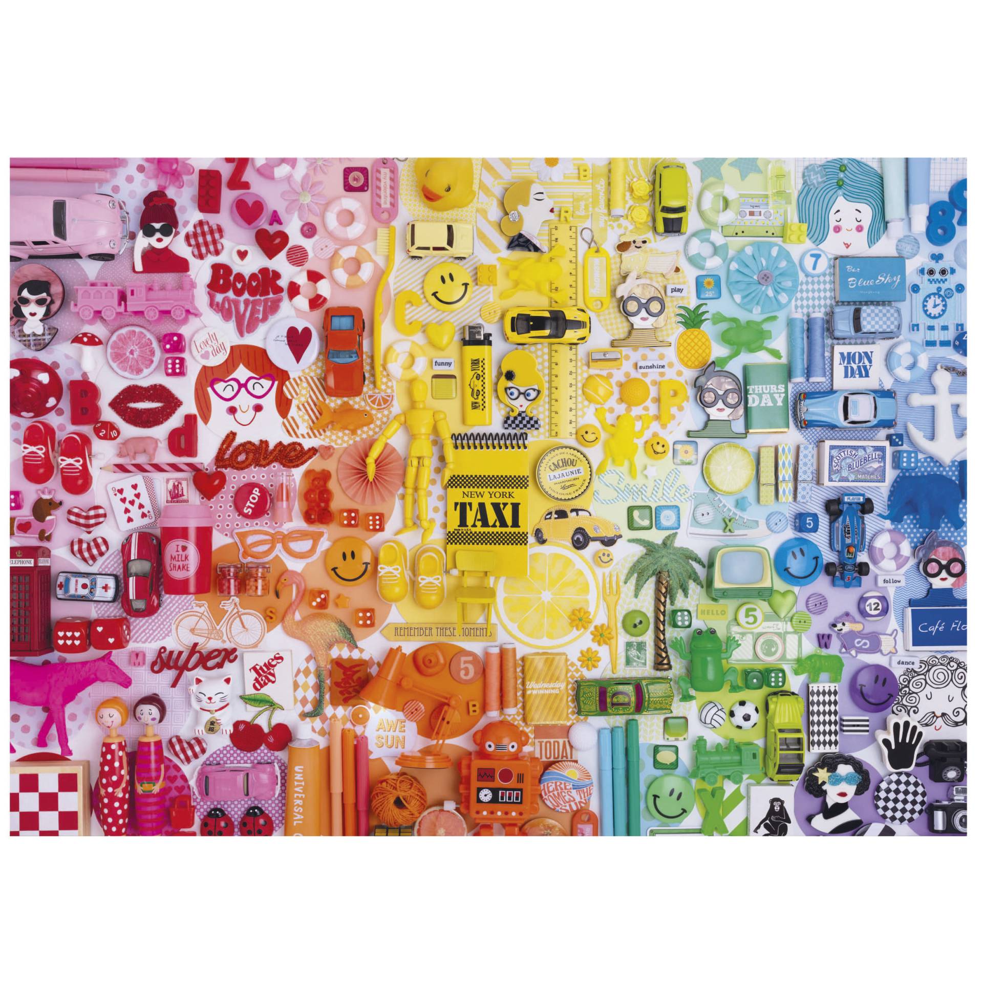 Educa XXL Teile - Colors Collage 500 Teile Puzzle Educa-20543 von Educa