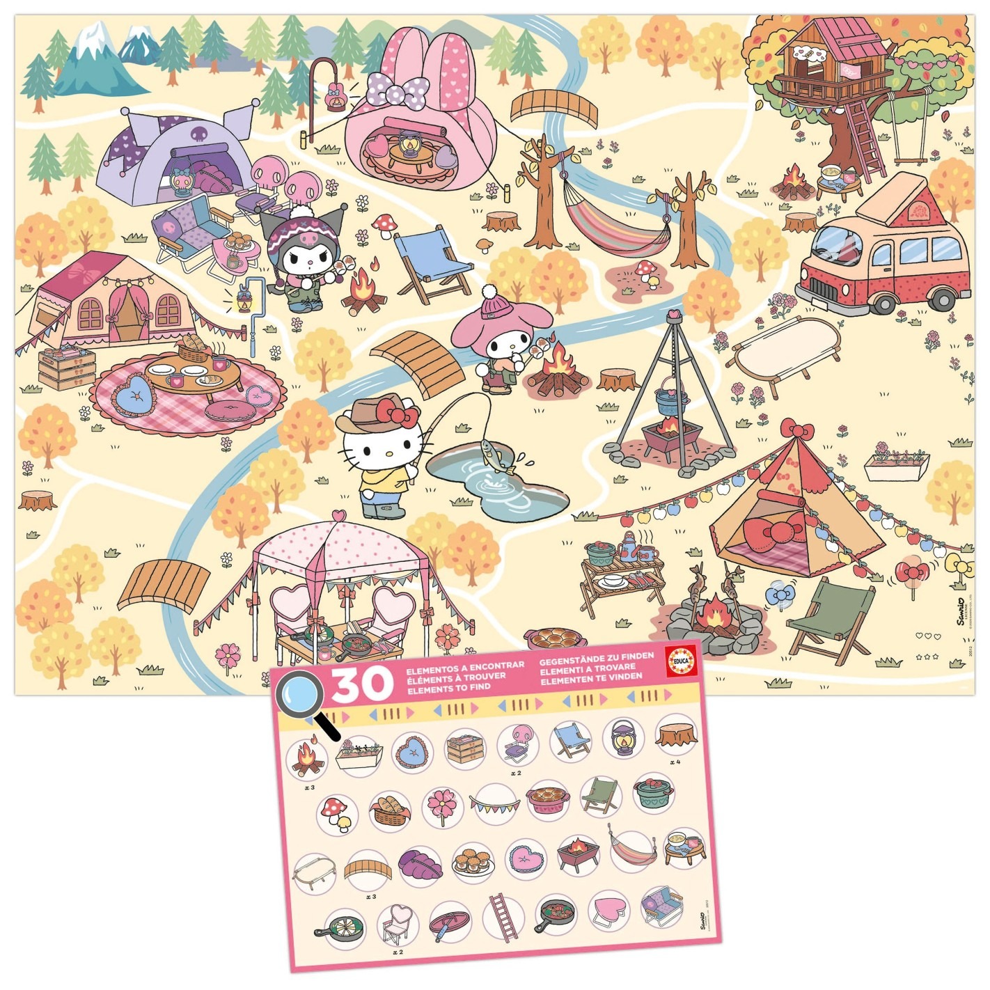 Educa XXL Teile - Detective Puzzle - Hello Kitty & Friends 150 Teile Puzzle Educa-20512 von Educa
