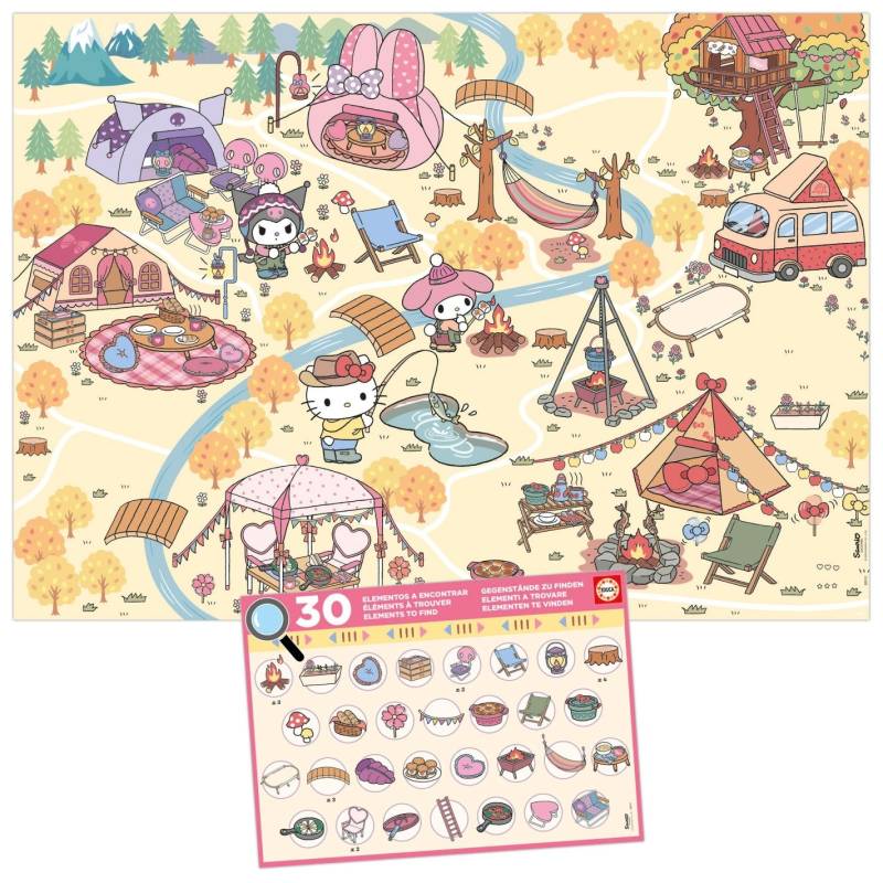 Educa XXL Teile - Detective Puzzle - Hello Kitty & Friends 150 Teile Puzzle Educa-20512 von Educa