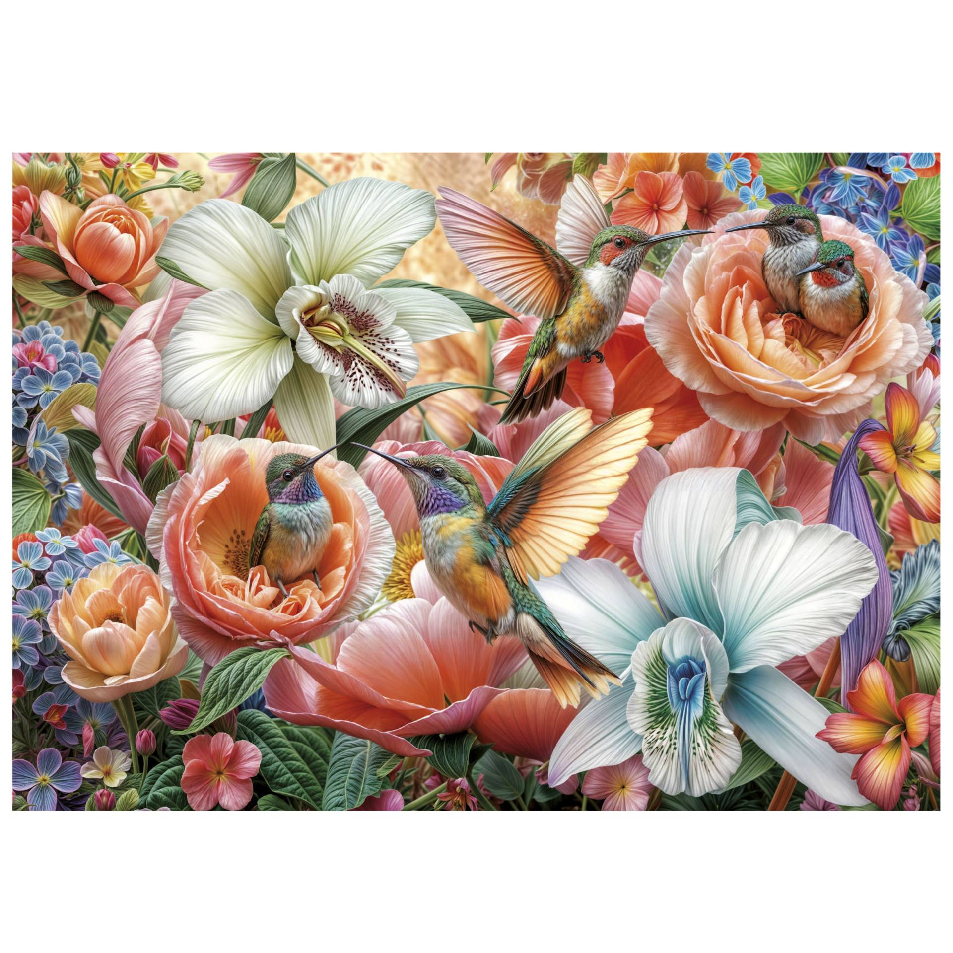 Educa XXL Teile - Hummingbird Garden 500 Teile Puzzle Educa-20549 von Educa