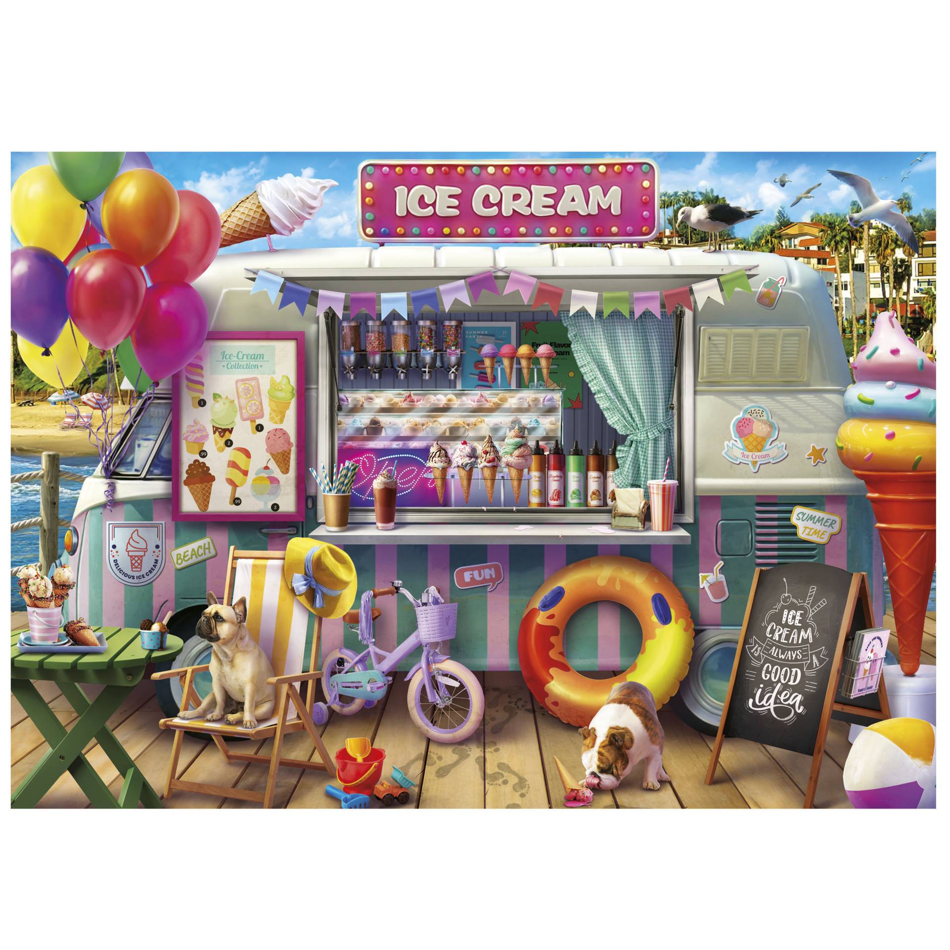 Educa XXL Teile - Ice Cream Van 500 Teile Puzzle Educa-20546 von Educa