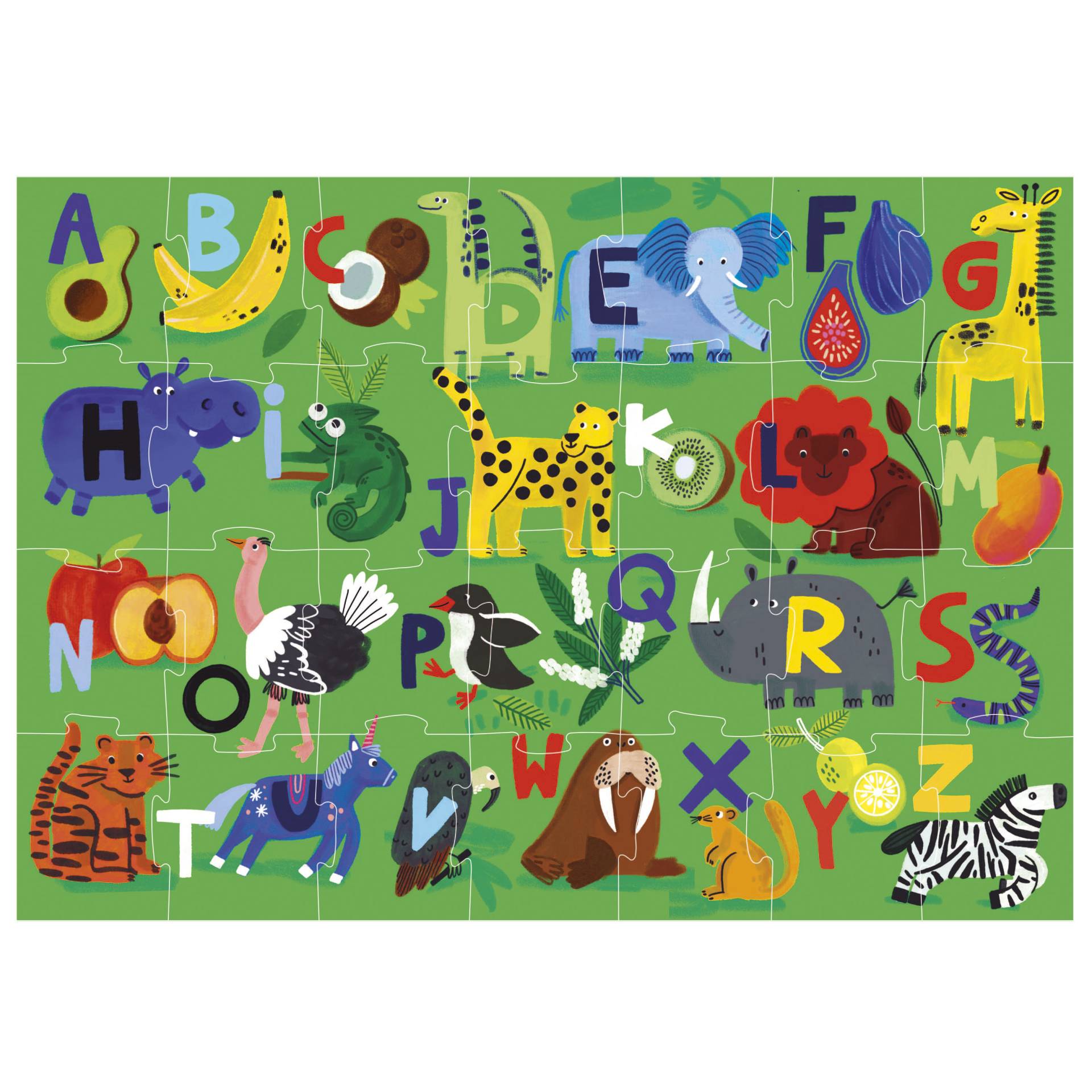 Educa XXL Teile - Puzzle Alphabet - Natura 28 Teile Puzzle Educa-20492 von Educa