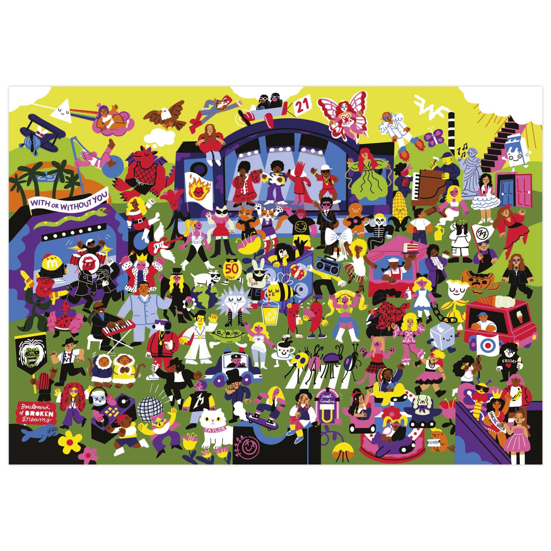 Educa XXL Teile - PuzzlePalooza 500 Teile Puzzle Educa-20550 von Educa