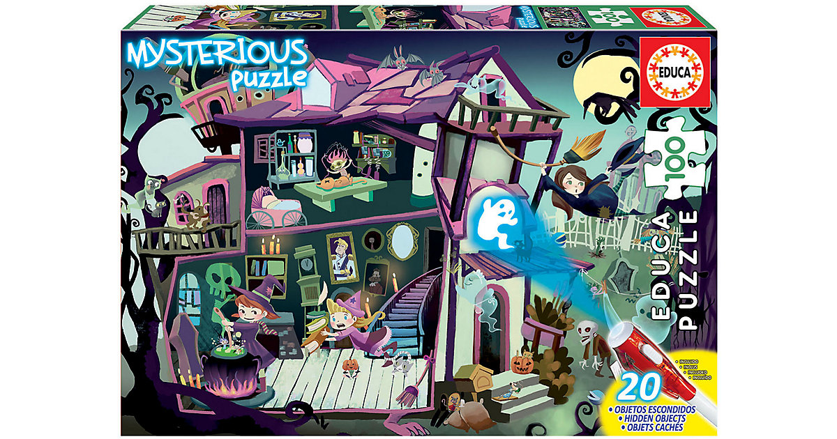 Mysterious Puzzle- Geisterhaus, 100 Teile von Educa