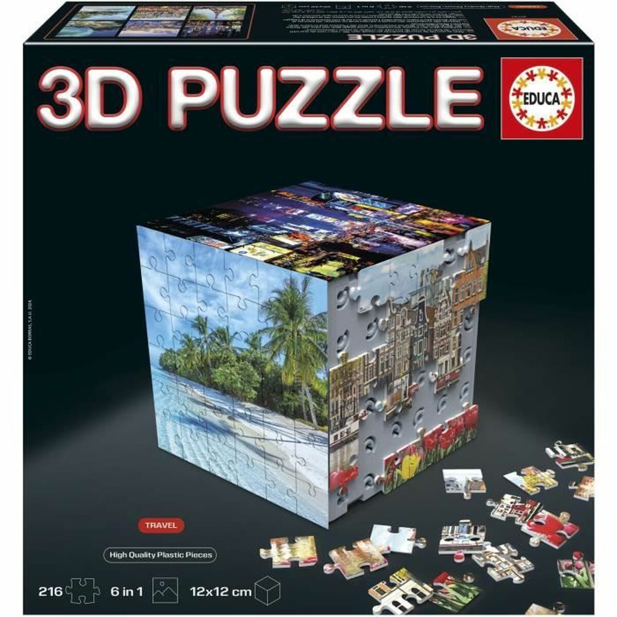 Puzzle Educa 3D 216 Stücke (6 Stück) von Educa