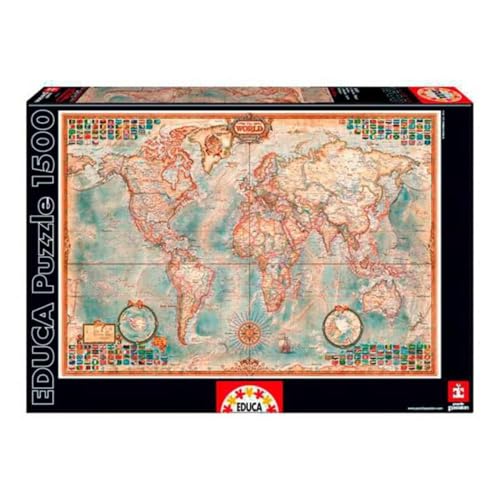 Unbekannt Carletto Deutschland GmbH Educa Puzzle. Political Map of The World 1500 Teile Unbekannt Carletto Deutschland GmbH Educa Puzzle. Political Map of The World 1500 Teile von Educa