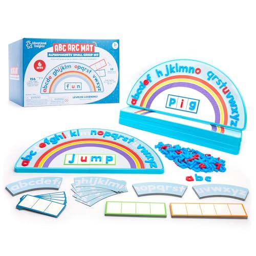 Learning Resources ABC Arc Mat AlphaMagnets Gruppenset, Alphabet Lernspielzeug ab 3 Jahren, Phonetik Set für das Klassenzimmer von Educational Insights