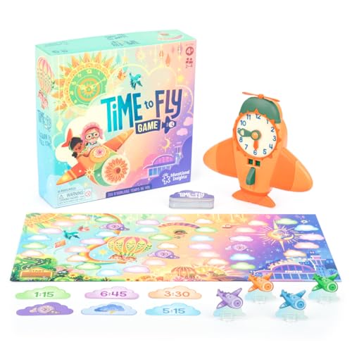 Learning Resources Tik Tak Uhrzeitspiel, Spielzeug für 4-jährige Jungen und Mädchen, Uhrzeitspiel, für 2 bis 4 Spieler, 62 Teile Learning Resources Tik Tak Uhrzeitspiel, Spielzeug für 4-jährige Jungen und Mädchen, Uhrzeitspiel, für 2 bis 4 Spieler, 62 Teile von Educational Insights
