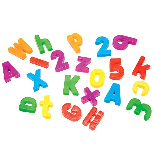 Learning Resources EI-1780 Magnetisches Alphabet, Set mit 99 Großbuchstaben, Kleinbuchstaben, Zahlen und mathematischen Symbolen, ab 4 Jahren, Small von Educational Insights