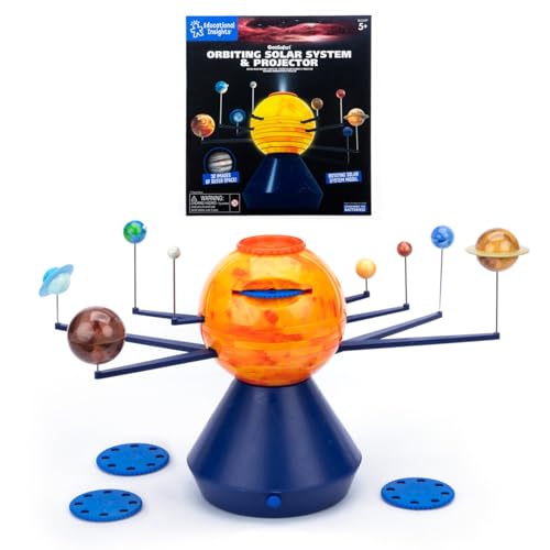 Learning Resources GeoSafari Orbitierendes Sonnensystem & Projektor mit 32 Weltraum‑Bildern – Planetarium ab 5 Jahren von Educational Insights