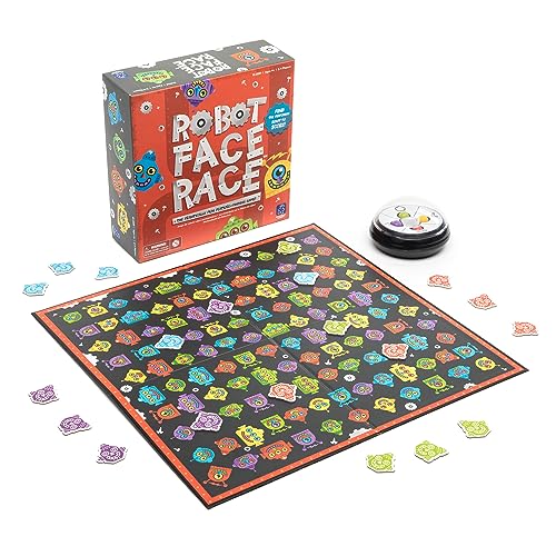 Learning Resources Robot Face Race Farb- & Merkmalspiel, brettspiele ab 4 jahre, kinderspiele, lernspiele, kinder spiele ab 4 jahren, roboter spiele, gesellschaftsspiele für kinder, ab 4 5 6 7 Jahren von Learning Resources