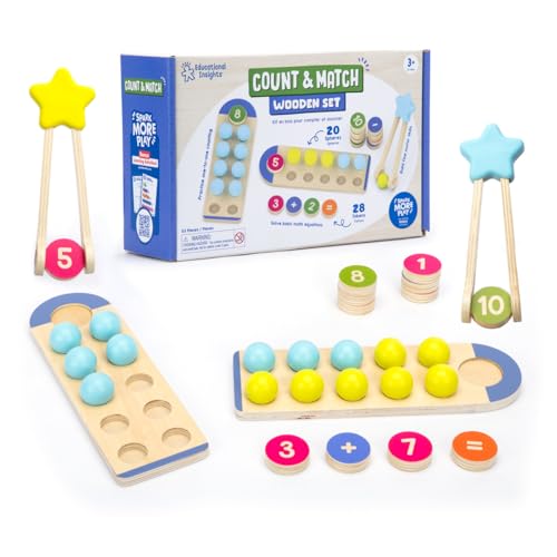 Learning Resources Zähl- & Zuordnung Holzset, Montessori Lernspielzeug ab 3 Jahren, Mathematikspielzeug für Kinder Learning Resources Zähl- & Zuordnung Holzset, Montessori Lernspielzeug ab 3 Jahren, Mathematikspielzeug für Kinder von Educational Insights