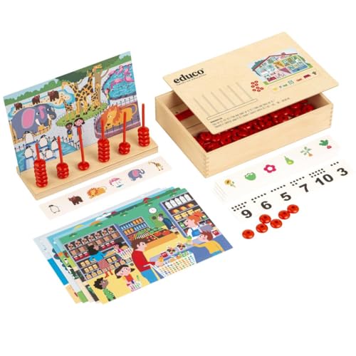 Educo Mathematik Lernen ? Finde und zähle bis 10 ? Montessori-Spiel von Educo