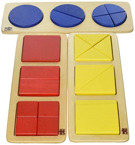 Edufun-3 Formen Kreise Quadrate, EF 91002/3/4, Mehrfarbig von Edufun