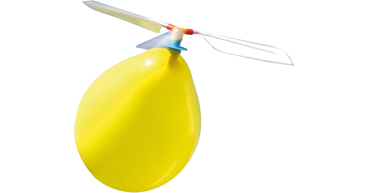Ballon-Helikopter, 3 Stück gelb/weiß von Eduplay