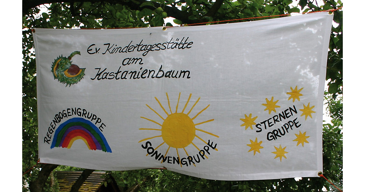 Blanko-Textilbanner zum Selbstgestalten von Eduplay