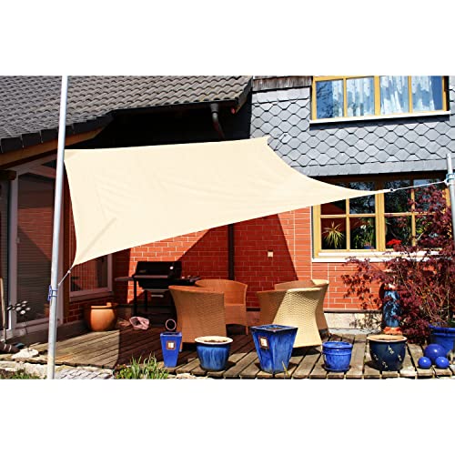 Eduplay Sonnensegel, 3x3m, Quadrat, beige von Eduplay