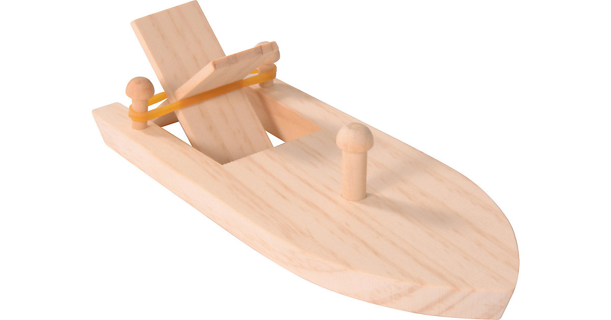 Holzbausatz Boot mit Gummiantrieb von Eduplay