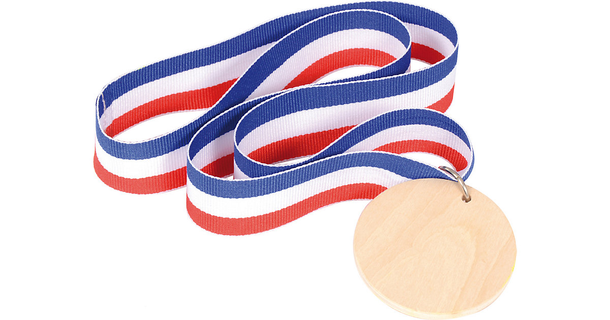 Medaillen aus Holz zum Selbstgestalten, 3 Stück bunt Medaillen aus Holz zum Selbstgestalten, 3 Stück bunt von Eduplay