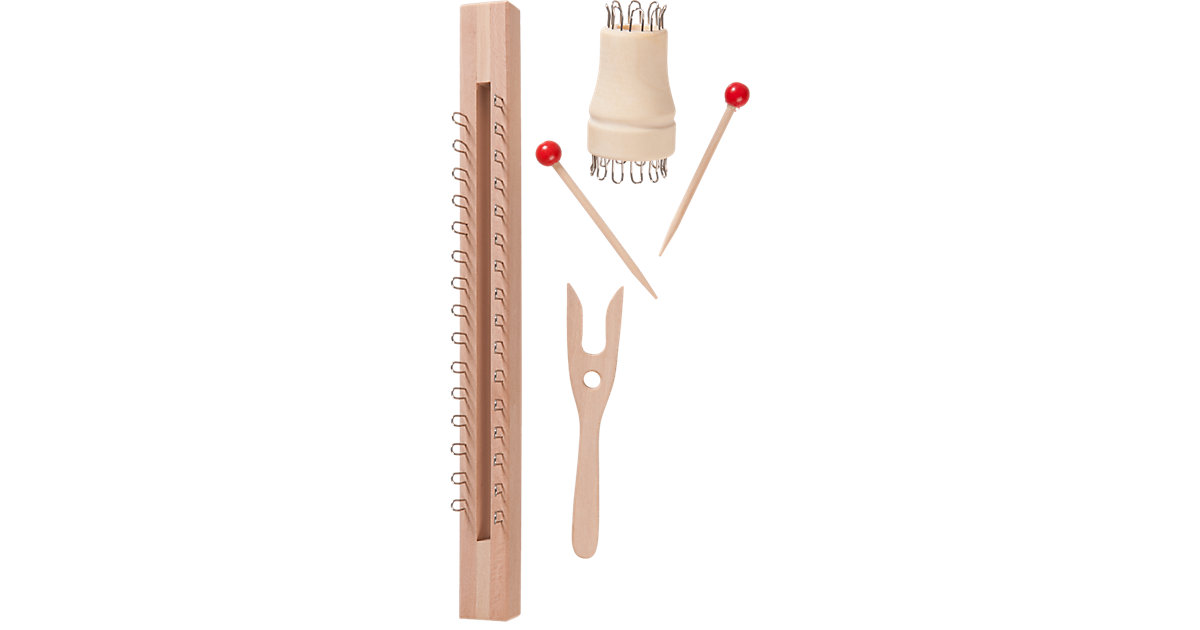 Strick-Set mit Strickgabel, -stab und -liesel von Eduplay