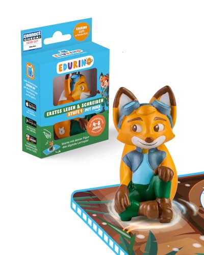 Edurino Figur Mika Erstes Lesen & Schreiben (Stufe 1) ab 4 Jahren inkl. App | Innovatives & digitales Lernspiel | Spielerisches Lernen von Buchstaben, Silben & Reimen Edurino Figur Mika Erstes Lesen & Schreiben (Stufe 1) ab 4 Jahren inkl. App | Innovatives & digitales Lernspiel | Spielerisches Lernen von Buchstaben, Silben & Reimen von Edurino