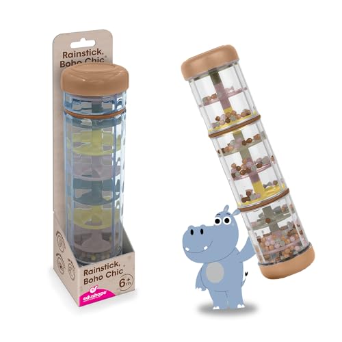 Edushape 20,3 cm Regenstange im Boho-Stil für Babys, Stilvolle Sinnesröhren, Musikinstrumente, Baby-Regenspielzeug zur Beruhigung von Regengeräuschen, Spielzeug Edushape 20,3 cm Regenstange im Boho-Stil für Babys, Stilvolle Sinnesröhren, Musikinstrumente, Baby-Regenspielzeug zur Beruhigung von Regengeräuschen, Spielzeug von Edushape