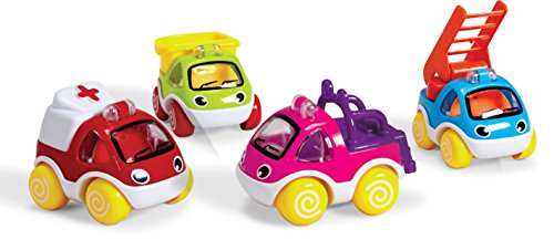 Edushape ED 826131/4 Lot de 4 voiturettes à Friction Spielzeug für Kleinkinder – Fahrzeuge, Mehrfarbig Edushape ED 826131/4 Lot de 4 voiturettes à Friction Spielzeug für Kleinkinder – Fahrzeuge, Mehrfarbig von Edushape