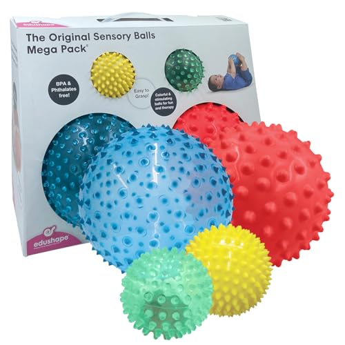 Edushape - Ed 705179 – Erwachen der Sinne, Massage und Entspannung – Paket mit 4 sensorischen Bällen – zufälliges Modell Edushape - Ed 705179 – Erwachen der Sinne, Massage und Entspannung – Paket mit 4 sensorischen Bällen – zufälliges Modell von Edushape