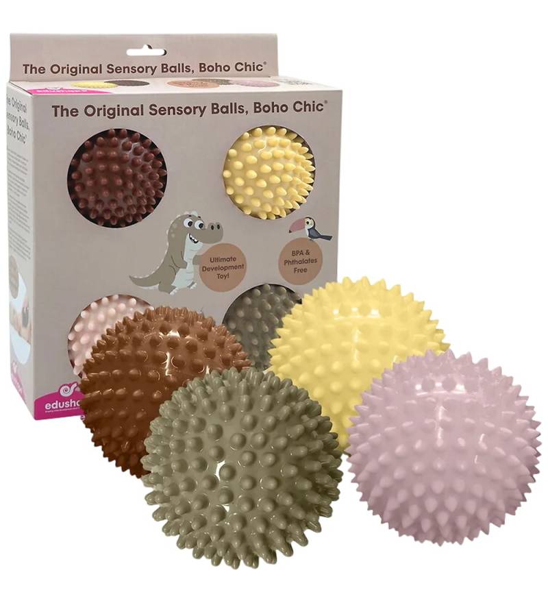Edushape Sensorische Bälle - 10 cm - 4er-Pack - Boho Chic - Edushape - One Size - Bälle Edushape Sensorische Bälle - 10 cm - 4er-Pack - Boho Chic - Edushape - One Size - Bälle von Edushape