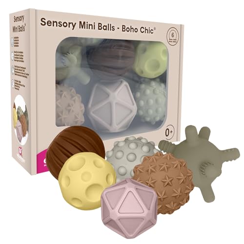 Edushape Sensory Mini Bälle Boho Chic - 6 Stück von Edushape