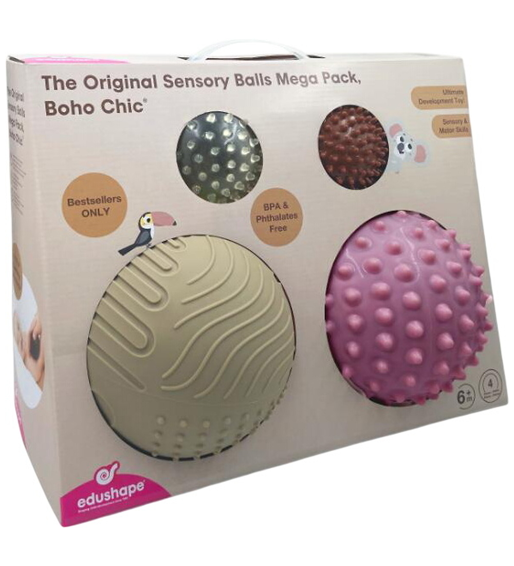 Edushape Sinneskugeln - 4er-Pack - Boho Chic - Edushape - One Size - Bälle Edushape Sinneskugeln - 4er-Pack - Boho Chic - Edushape - One Size - Bälle von Edushape