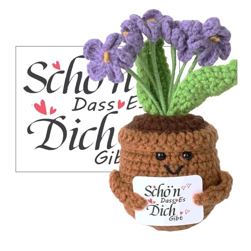 EeYahYong Vergiss Mein Nicht Danke Geschenk,Glücksbringer,Gehäkelte Blumen,Pocket Hug Dankeschön Geschenke für Freunde Kollegen und Famili,mit Ermutigungskarten,Kreativ Positiv Stricken Topfpflanzen EeYahYong Vergiss Mein Nicht Danke Geschenk,Glücksbringer,Gehäkelte Blumen,Pocket Hug Dankeschön Geschenke für Freunde Kollegen und Famili,mit Ermutigungskarten,Kreativ Positiv Stricken Topfpflanzen von EeYahYong