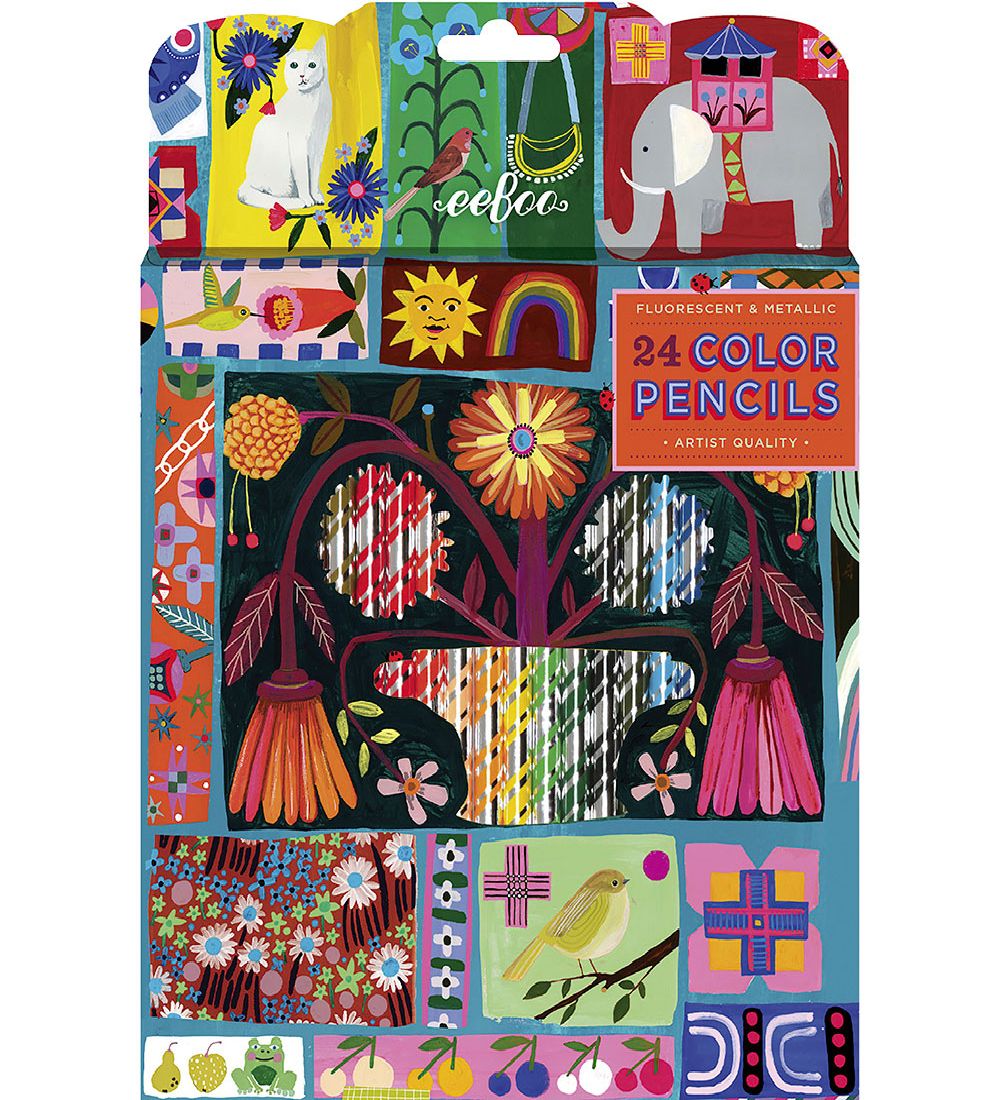 Eeboo Buntstifte - 24 st. - Neon/Metall - Holländisch Quilt Samp - Eeboo - One Size - Buntstiftsets Eeboo Buntstifte - 24 st. - Neon/Metall - Holländisch Quilt Samp - Eeboo - One Size - Buntstiftsets von Eeboo