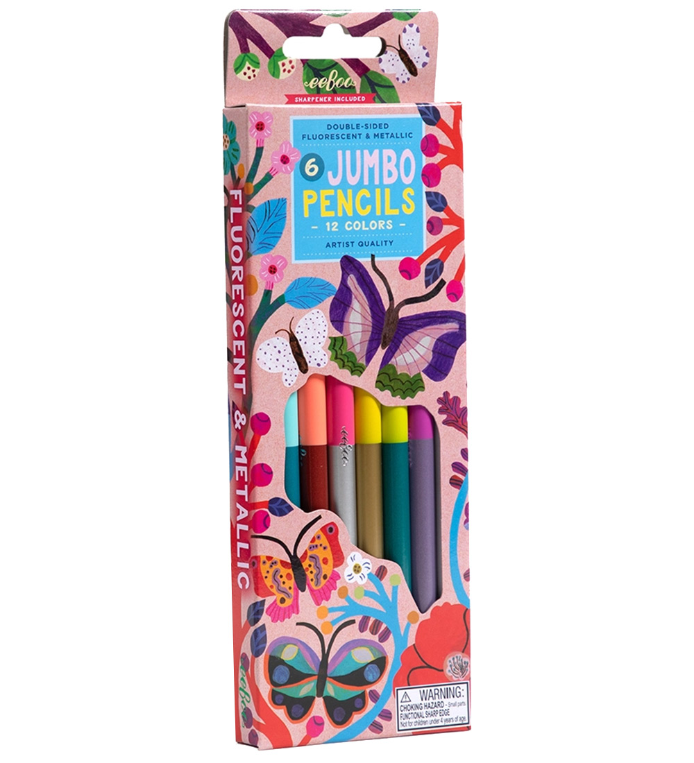 Eeboo Buntstifte - 6 st. - Jumbo - Fliegen - Eeboo - One Size - Buntstiftsets Eeboo Buntstifte - 6 st. - Jumbo - Fliegen - Eeboo - One Size - Buntstiftsets von Eeboo