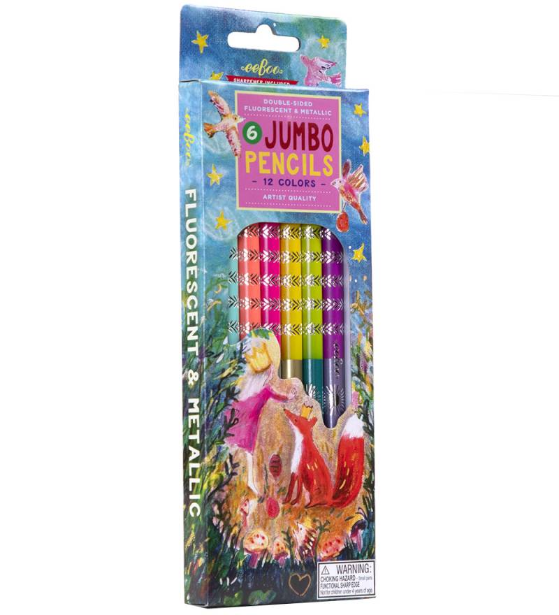 Eeboo Buntstifte - 6 st. - Jumbo - King Fox - Eeboo - One Size - Buntstiftsets Eeboo Buntstifte - 6 st. - Jumbo - King Fox - Eeboo - One Size - Buntstiftsets von Eeboo