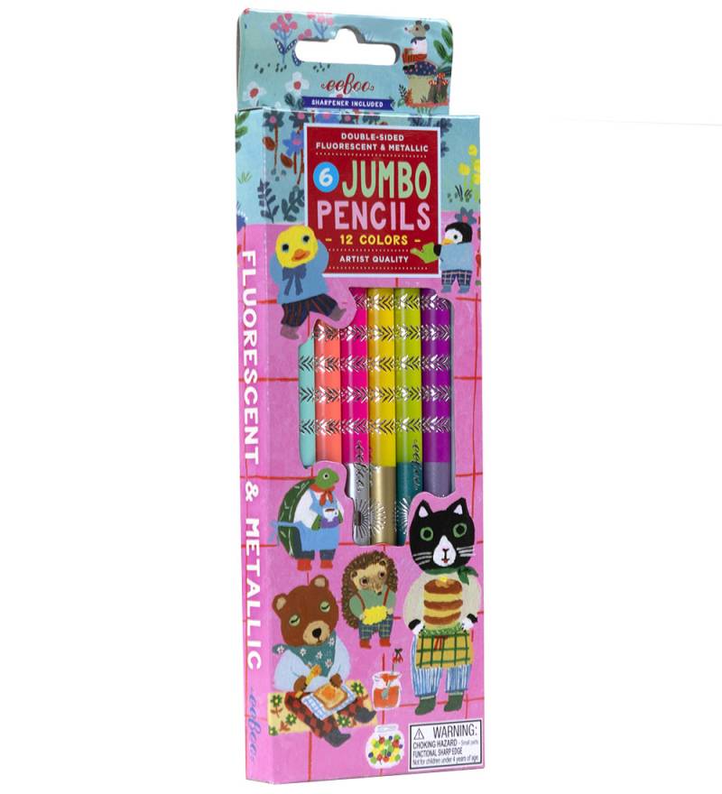 Eeboo Buntstifte - 6 st. - Jumbo - Sweet Celebration - Eeboo - One Size - Buntstiftsets Eeboo Buntstifte - 6 st. - Jumbo - Sweet Celebration - Eeboo - One Size - Buntstiftsets von Eeboo