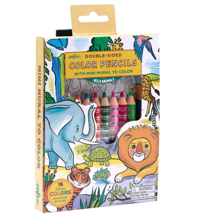 Eeboo Buntstifte - 8 st. - Wildtiere m. Zeichnung - Eeboo - One Size - Buntstiftsets Eeboo Buntstifte - 8 st. - Wildtiere m. Zeichnung - Eeboo - One Size - Buntstiftsets von Eeboo