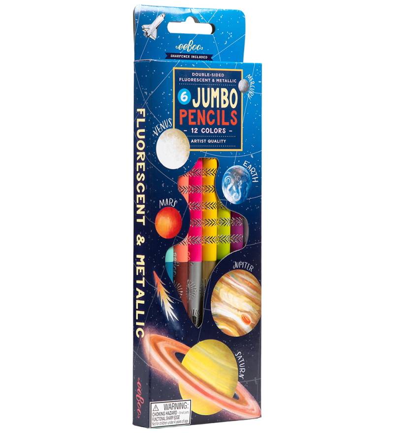 Eeboo Buntstifte - Jumbo - Doppelseitige - 6er-Pack - Eeboo - One Size - Buntstiftsets Eeboo Buntstifte - Jumbo - Doppelseitige - 6er-Pack - Eeboo - One Size - Buntstiftsets von Eeboo