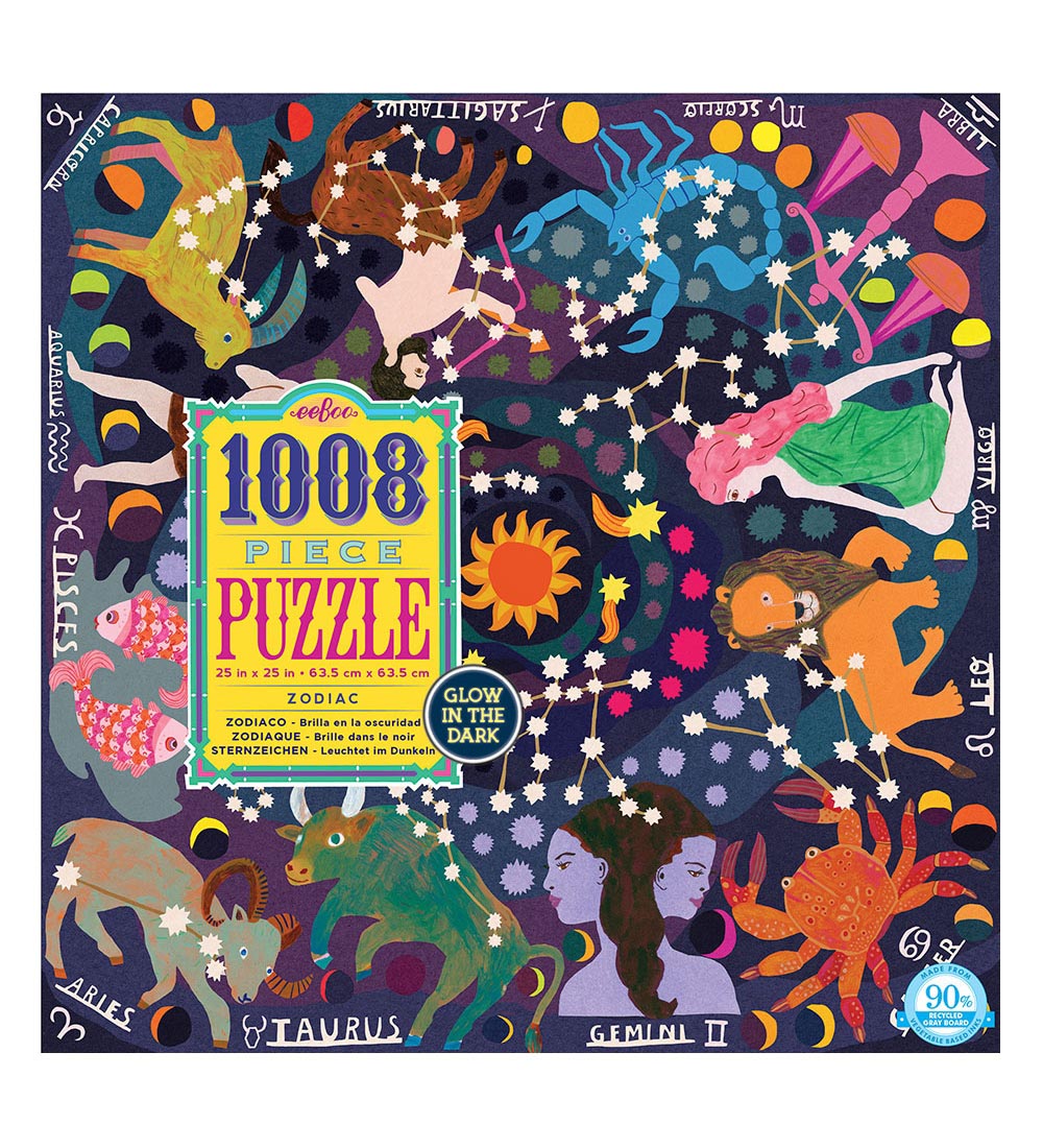 Eeboo Fluoreszierend Puzzlespiel - 1000 Teile - Sternzeichen - Eeboo - One Size - Puzzlespiele Eeboo Fluoreszierend Puzzlespiel - 1000 Teile - Sternzeichen - Eeboo - One Size - Puzzlespiele von Eeboo