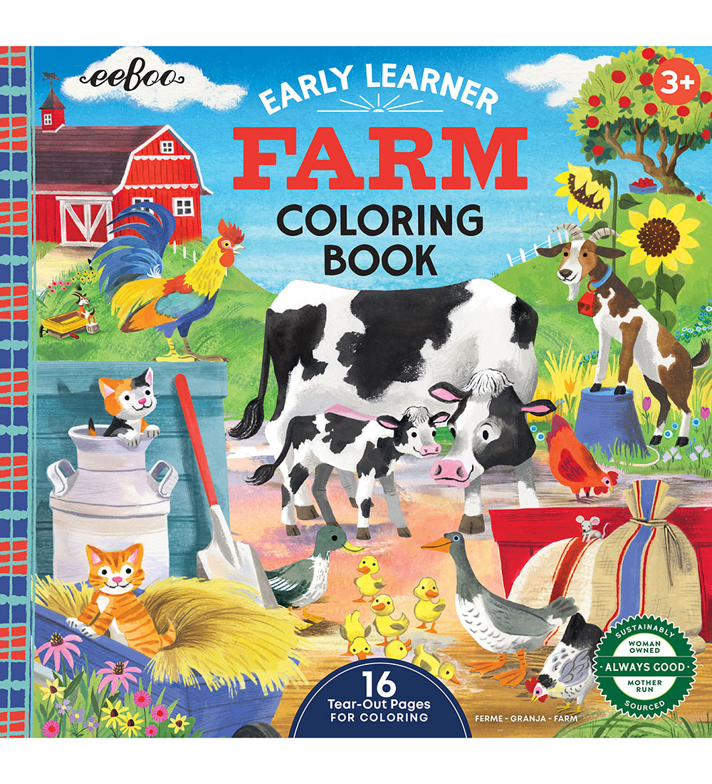 Eeboo Malbuch - Quadratisch - 32 Seiten - Der Bauernhof - Eeboo - One Size - Malbücher Eeboo Malbuch - Quadratisch - 32 Seiten - Der Bauernhof - Eeboo - One Size - Malbücher von Eeboo