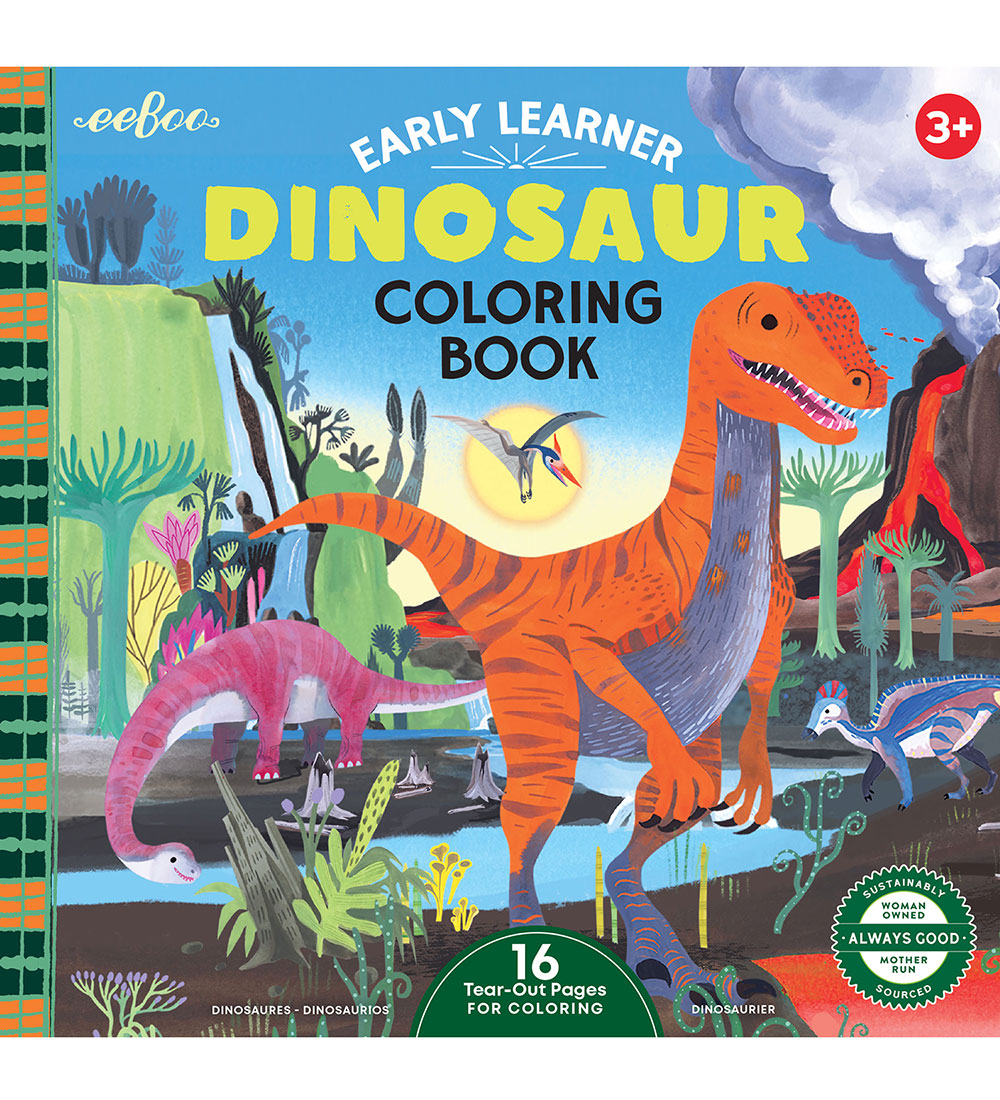 Eeboo Malbuch - Quadratisch - 32 Seiten - Dinosaurier - Eeboo - One Size - Malbücher Eeboo Malbuch - Quadratisch - 32 Seiten - Dinosaurier - Eeboo - One Size - Malbücher von Eeboo