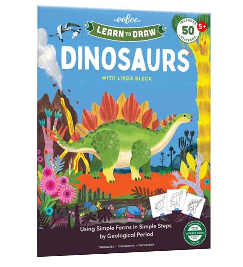 Eeboo Malbuch - Zeichnen lernen - Dinosaurier - Eeboo - One Size - Malbücher Eeboo Malbuch - Zeichnen lernen - Dinosaurier - Eeboo - One Size - Malbücher von Eeboo