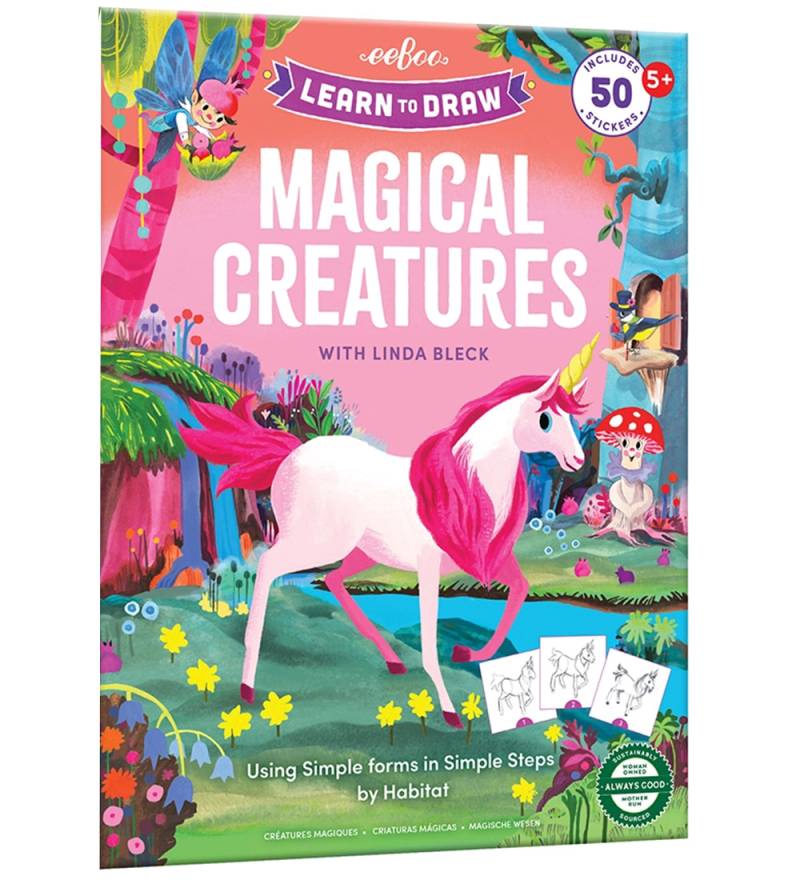 Eeboo Malbuch - Zeichnen lernen - Magische Kreaturen - Eeboo - One Size - Malbücher Eeboo Malbuch - Zeichnen lernen - Magische Kreaturen - Eeboo - One Size - Malbücher von Eeboo