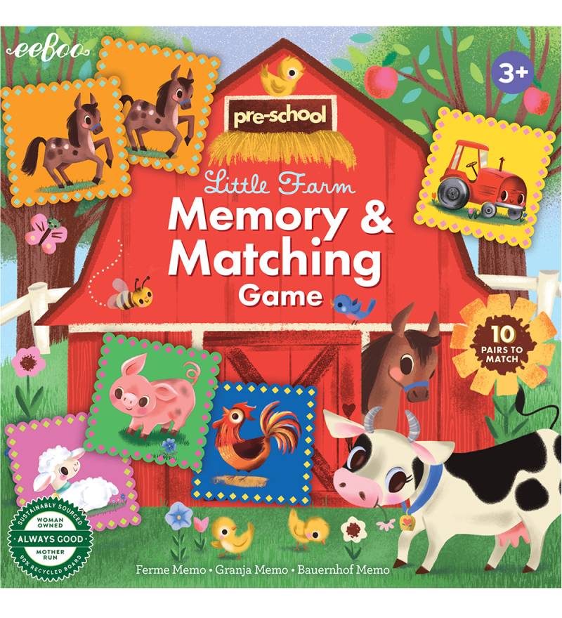Eeboo Memory-Spiel - Das Bauernhaus - Eeboo - One Size - Memory-Spiele Eeboo Memory-Spiel - Das Bauernhaus - Eeboo - One Size - Memory-Spiele von Eeboo