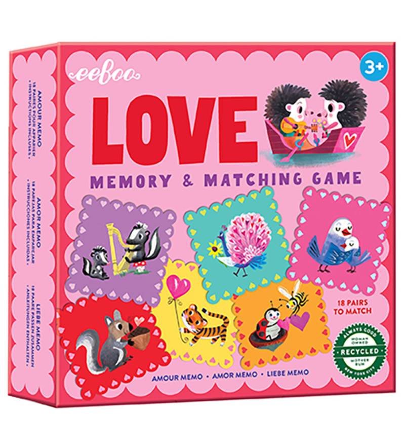 Eeboo Memory-Spiel - Love - Eeboo - One Size - Memory-Spiele Eeboo Memory-Spiel - Love - Eeboo - One Size - Memory-Spiele von Eeboo