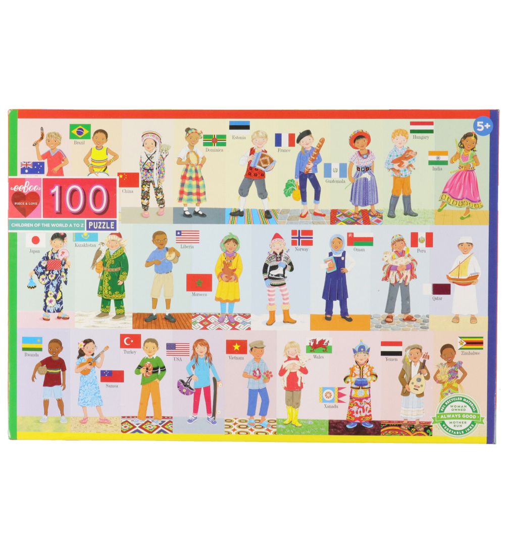 Eeboo Puzzlespiel - 100 Teile - Kinder der Welt - Eeboo - One Size - Puzzlespiele Eeboo Puzzlespiel - 100 Teile - Kinder der Welt - Eeboo - One Size - Puzzlespiele von Eeboo